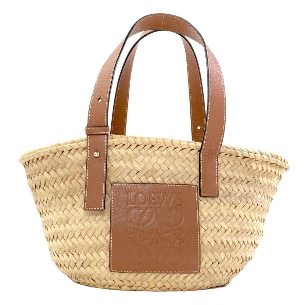 Loewe Basket Bag Handbag Calfskin/Palm Leaf Women's LOEWE